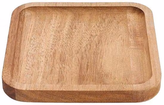 Tavola da portata in legno massello di acacia, 15x15 cm