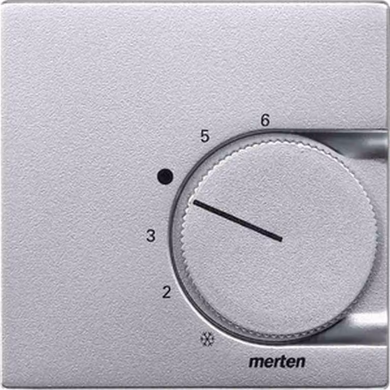 Merten Piastra centrale in alluminio per inserto termostato ambiente 536260