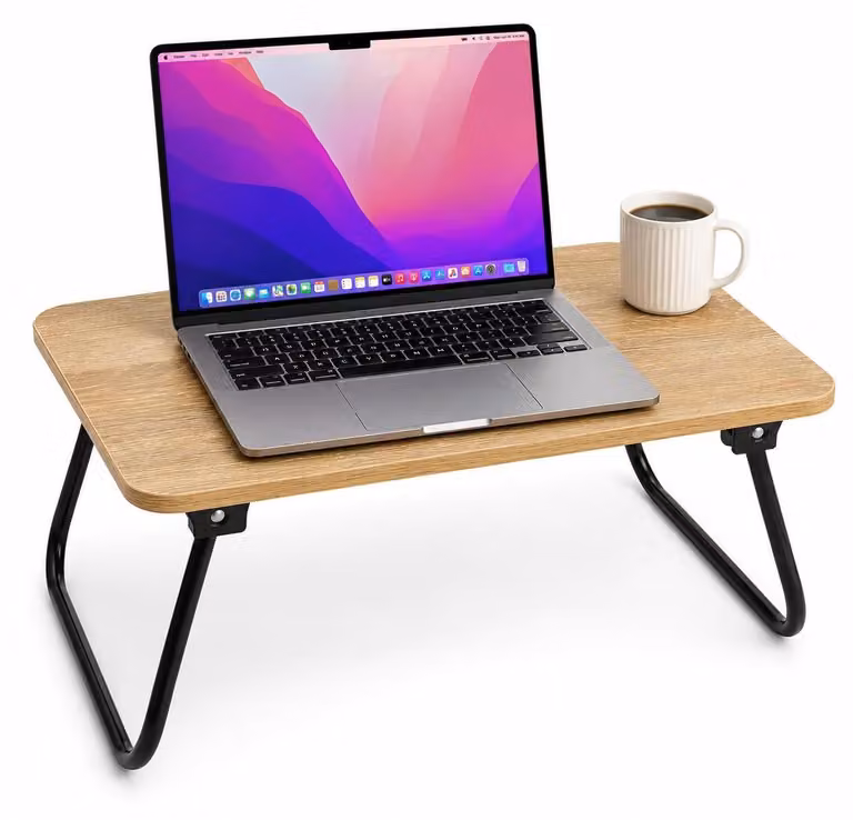 Tavolo pieghevole per laptop – Scrivania portatile per colazione e lavoro