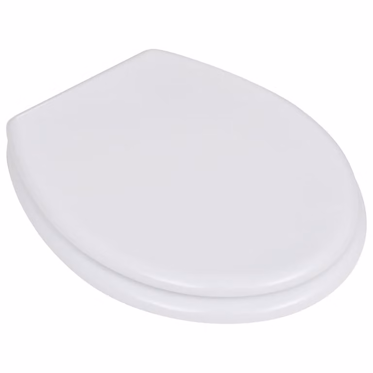 Tavolette WC con Coperchi 2 pz in MDF Bianche
