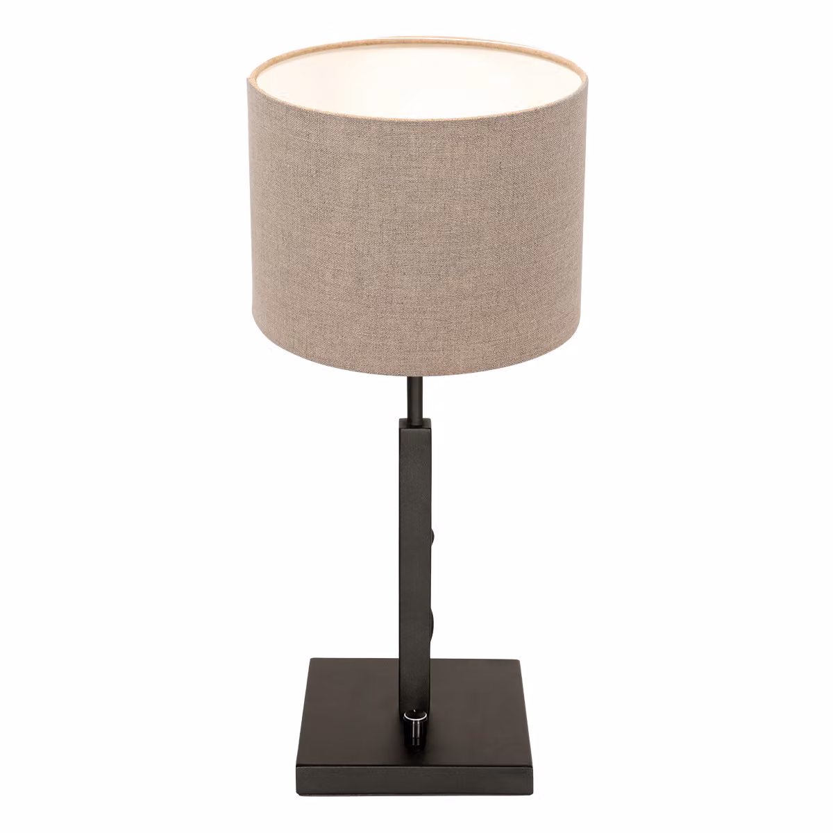 Lampada da tavolo - nero - Stang - metallo tessile - Ø 20cm - E27 - 8160ZW - Steinhauer