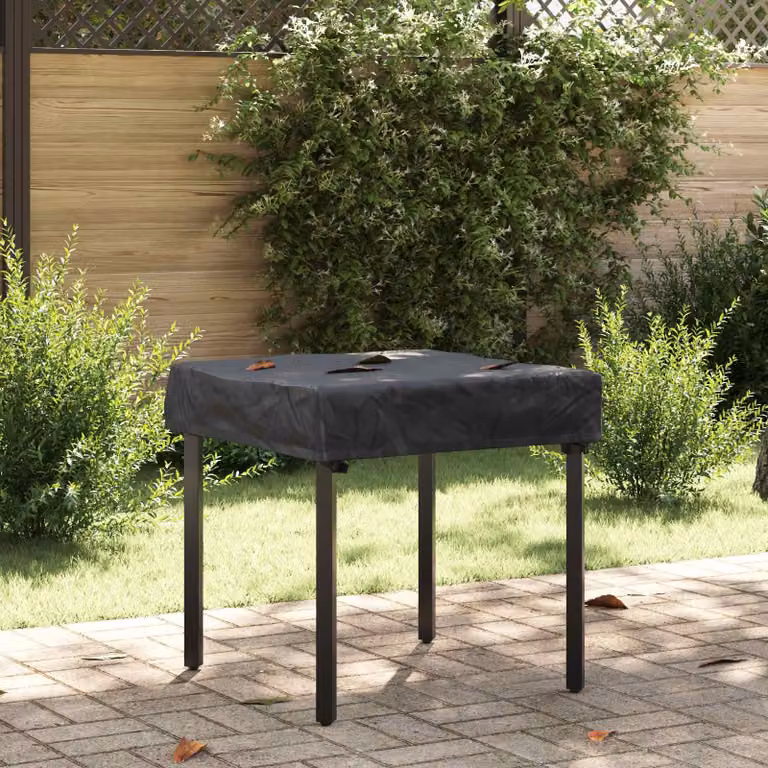 Copertura per tavolo quadrata vidaXL impermeabile nera L/P/H: 82 x 82 x 15 cm