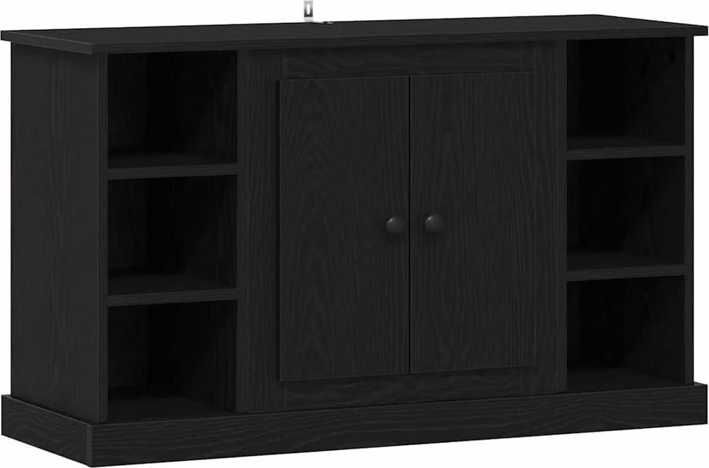Credenza Rovere Nero 100 x 35,5 x 60 cm Legno multistrato