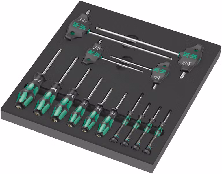 Wera 9712 Schaumstoffeinlage TORX« HF Schraubendreher Set 1