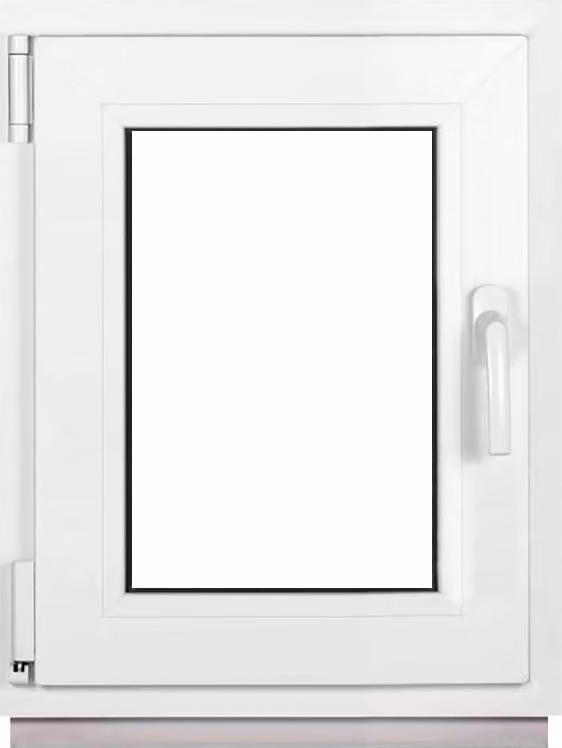 Finestra per cantina Framex Finestra in plastica Bianca Larghezza x altezza 60 x 75 cm (600 x 750 mm) 3 vetri (32 mm) Anta e ribalta DIN Sinistra - Premium