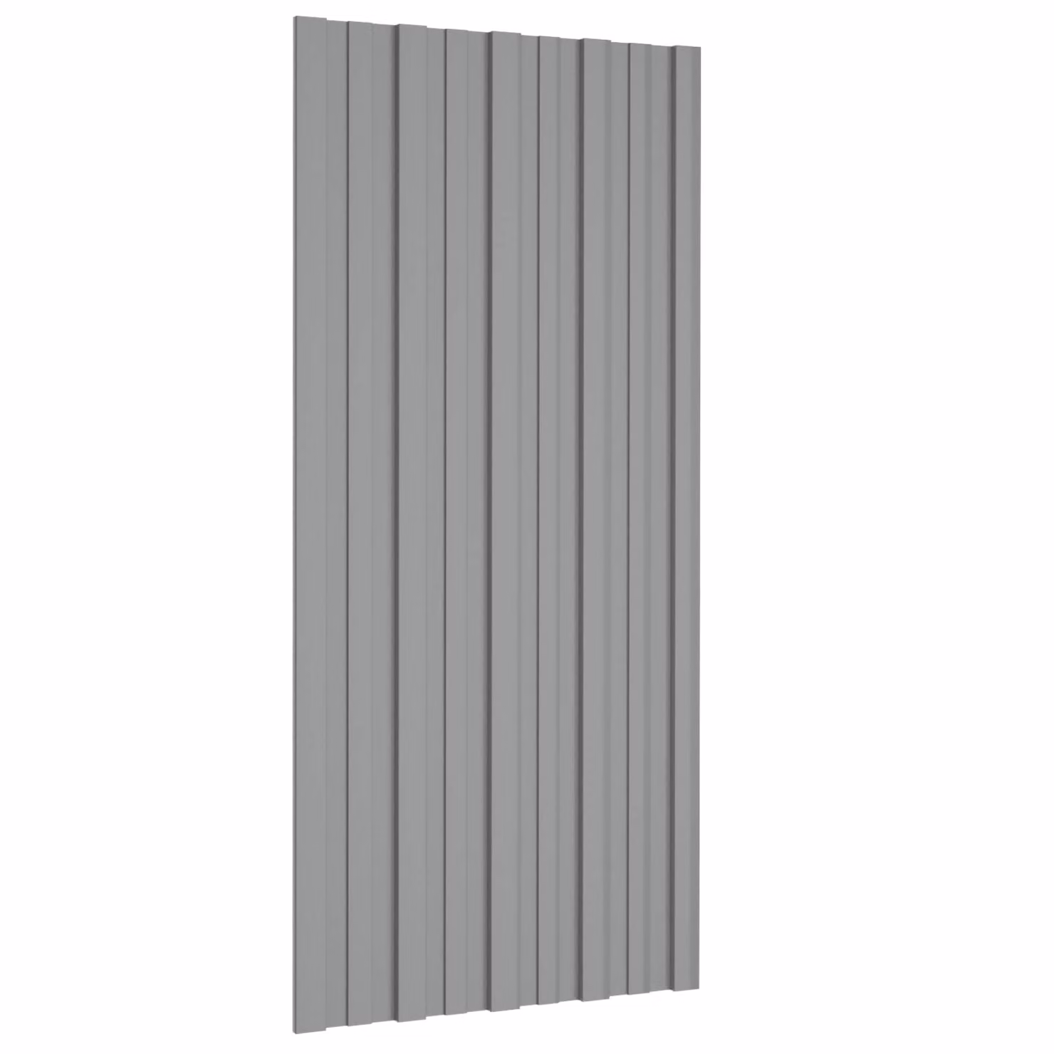 Set di 36 pannelli per tetto vidaXL in acciaio zincato grigio L: 100 cm, P: 45 cm