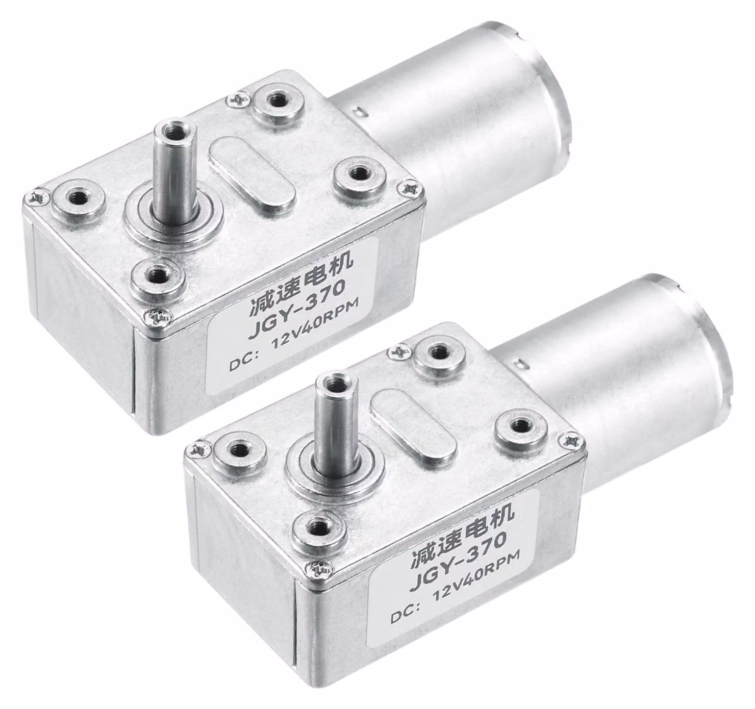 Motore a riduttore epicicloidale, 2 pezzi, DC 12V, 40 giri/min, albero da 6 mm