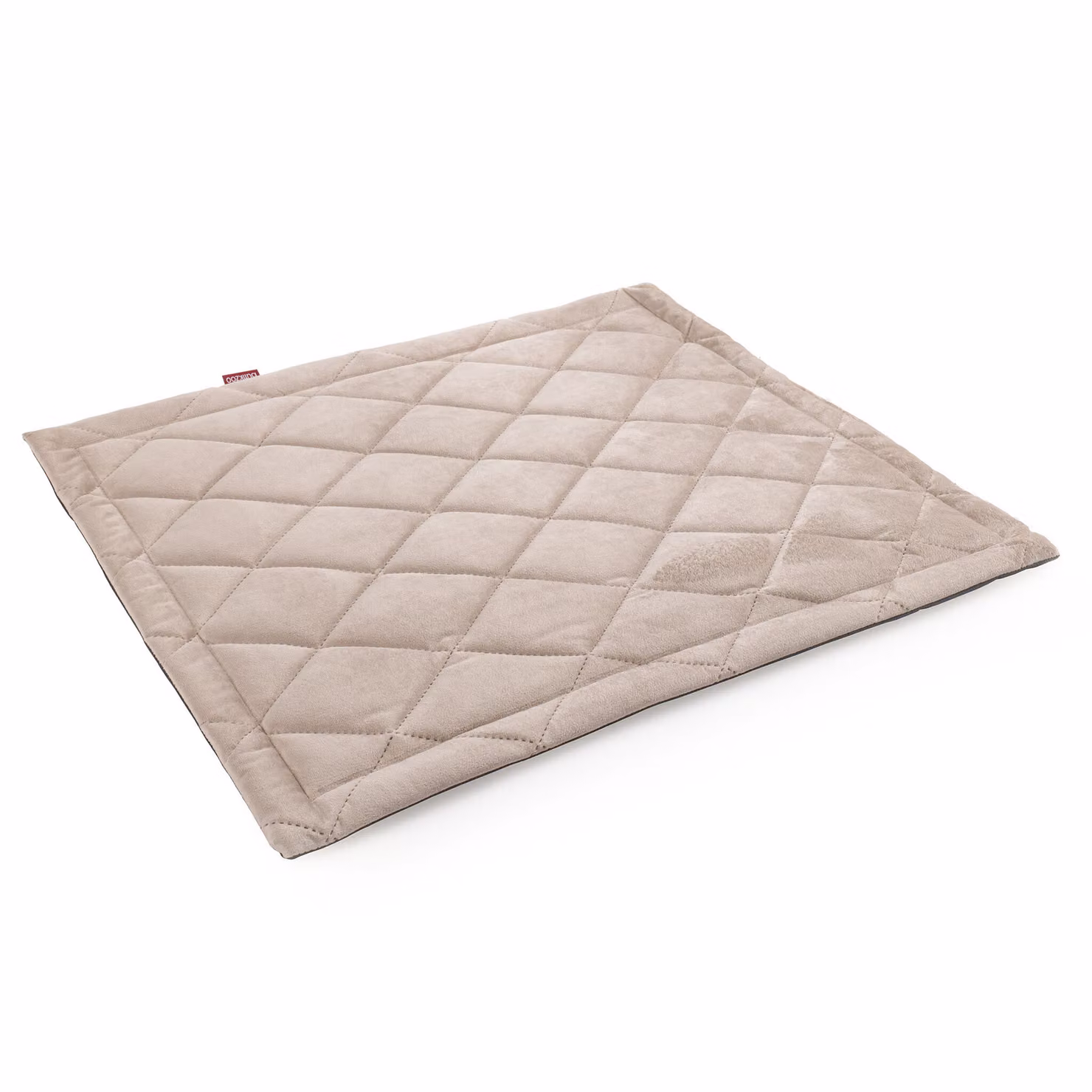BOUTIQUE ZOO Morbido tappetino per cani in finto velluto - Comodo lettino antiscivolo per cani, cuccia per cani, tappetino per animali domestici, velluto beige, XL: 95 x 115 cm