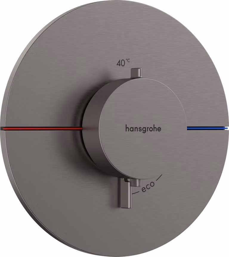 hansgrohe ShowerSelect Comfort S thermostat, encastré, 1 consommateur, rosace ronde, 15559340, 15559340