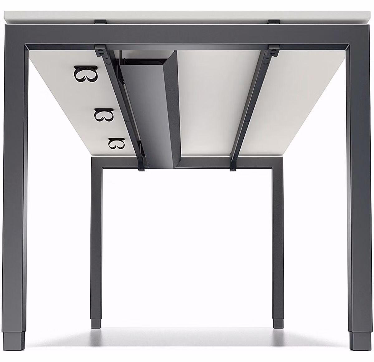 Passacavi per scrivania Cito 1800 mm Colore grigio antracite