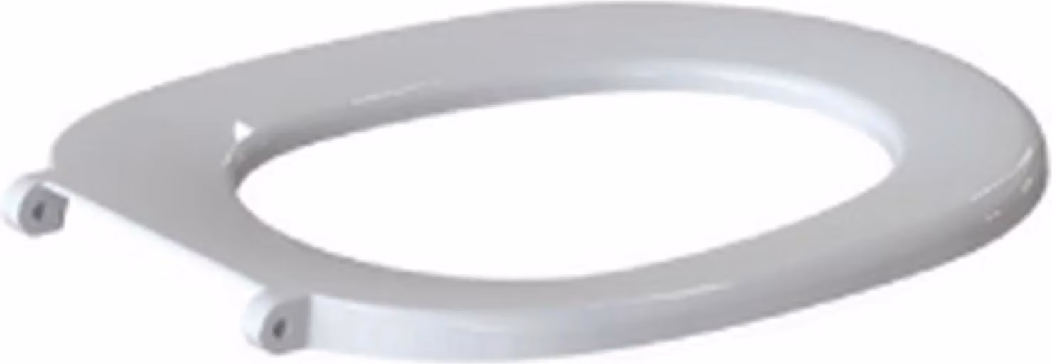 MKW Sedile WC Kadett Plus senza coperchio con cerniera metallica, bianco, 1 pz.