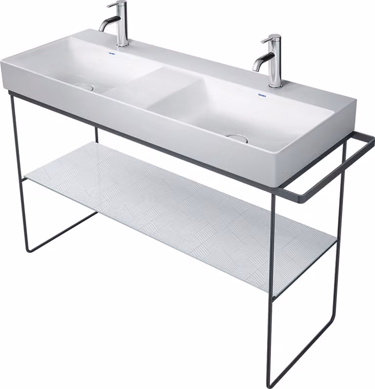 Duravit DuraSquare console en métal 126,5x45,1cm, pour lavabo 235312, sur pied, 0031174600, 0031174600