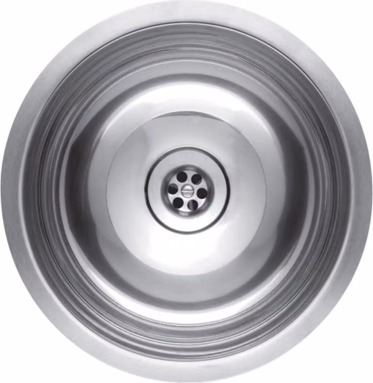 Lavello Reginox, lavello da cucina in acciaio inox Rio CC (304) ⌀ 25 R00724