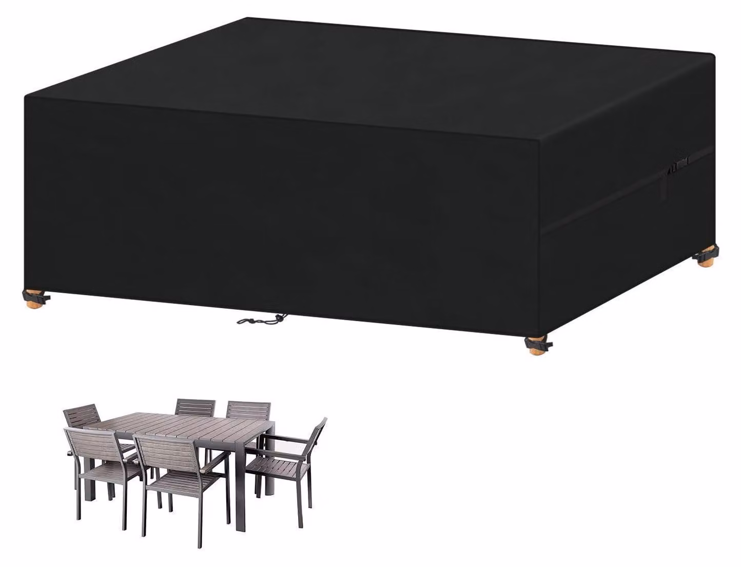 Copertura protettiva per mobili da giardino, dimensioni 220x100x75 cm, tessuto Oxford 420D, impermeabile e antipolvere