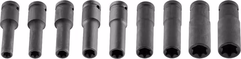NEO TOOLS Prese ad impulsi 1/2", E10-E24, set di 9 pezzi, CrMo