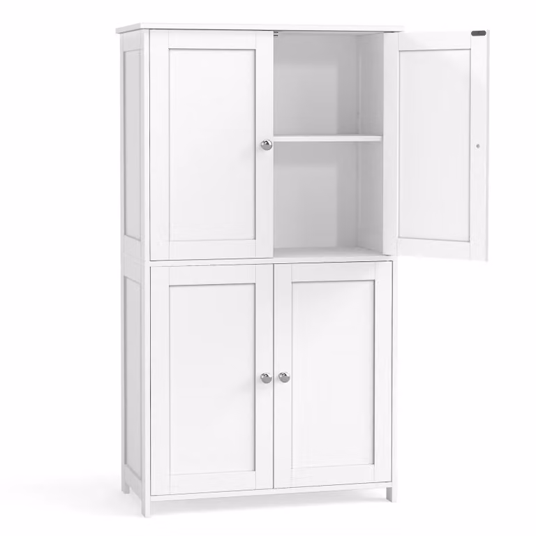 Mobile da Bagno, Mobiletto da Bagno, Credenza da Cucina, Bianco Nuvola