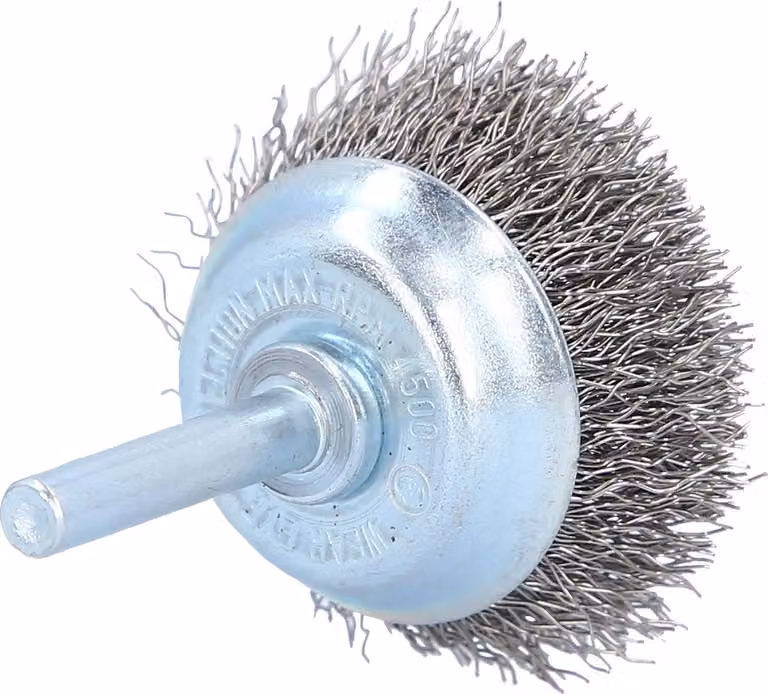 KS TOOLS Spazzola a tazza in acciaio inox 0,3 mm Ø 38 mm - 340.0011