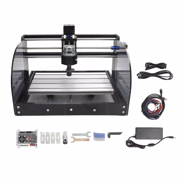 Incisione laser, tubo laser opzionale, fresatrice CNC, modello 3018Pro standard, con laser da 20W