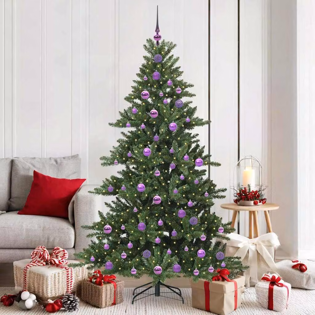 Maison Exclusive - Albero di Natale artificiale pieghevole, verde, 180 cm, in PVC e acciaio