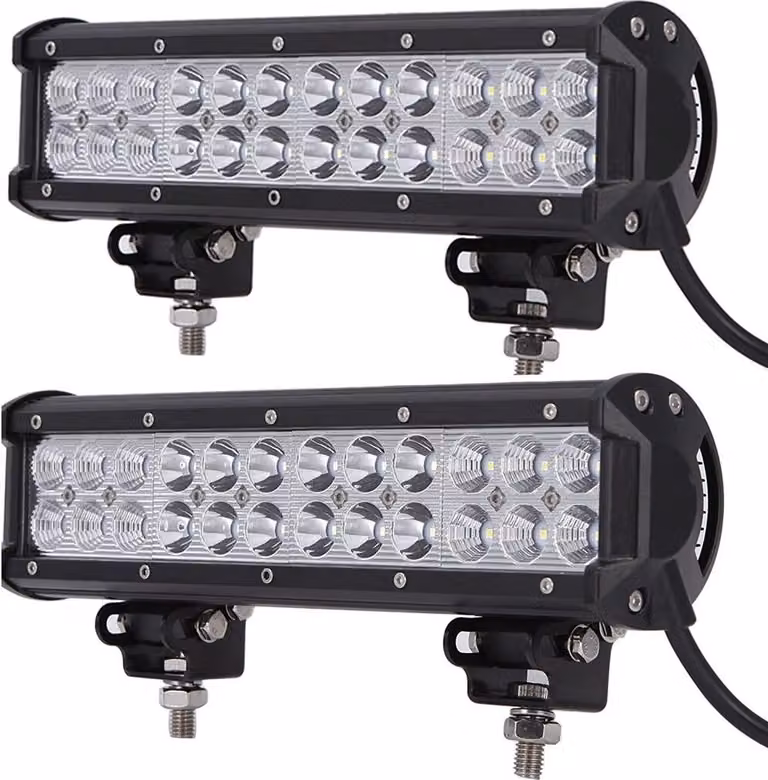 Greenmigo 2X 72W LED Faro da lavoro bianco 12V 24V Proiettore riflettore Barra luminosa da lavoro Faro Luce da lavoro Lampada da lavoro fuoristrada per trattore