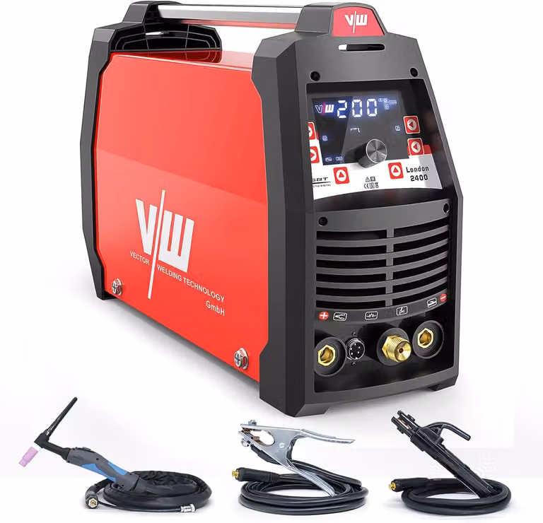 Saldatrice TIG AC/DC da 200A con funzione pulsata e funzione di saldatura ad elettrodo, adatta per l'alluminio e l'acciaio inossidabile