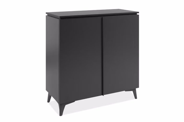 Comodà >Bertrix< in ardesia scura / antracite - 88x92x40 cm (LxAxP)