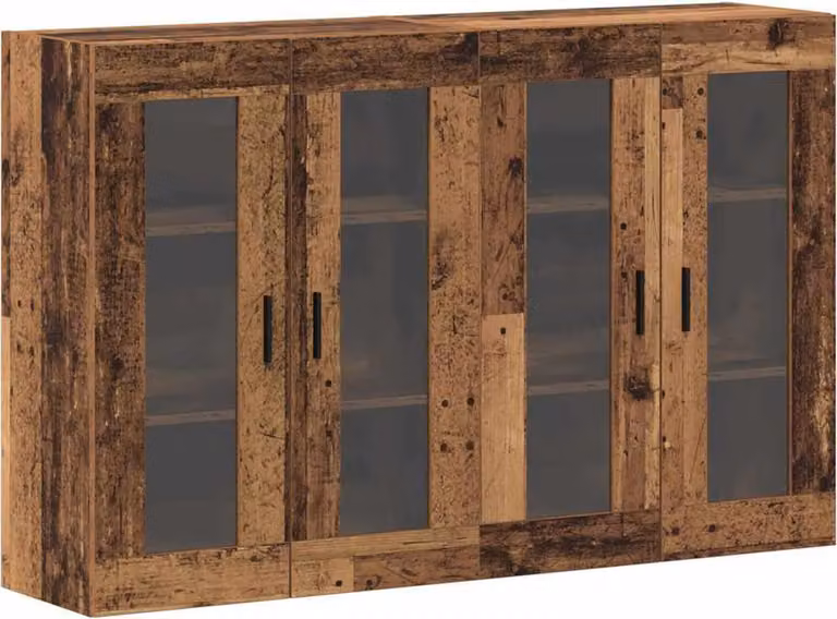 Armadi da Muro 2 pcs Legno vecchio 69,5 x 34 x 90 cm