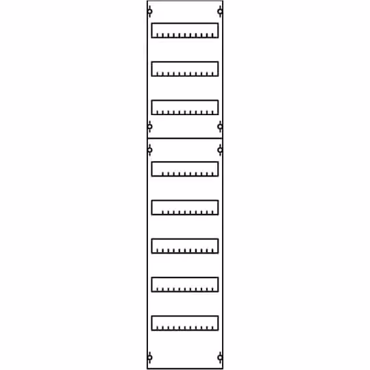 Striebel e John 1V4A Modulo per apparecchi da incasso in serie, interasse 125 mm, 8RE / BH4, 1FB 2CPX037651R9999