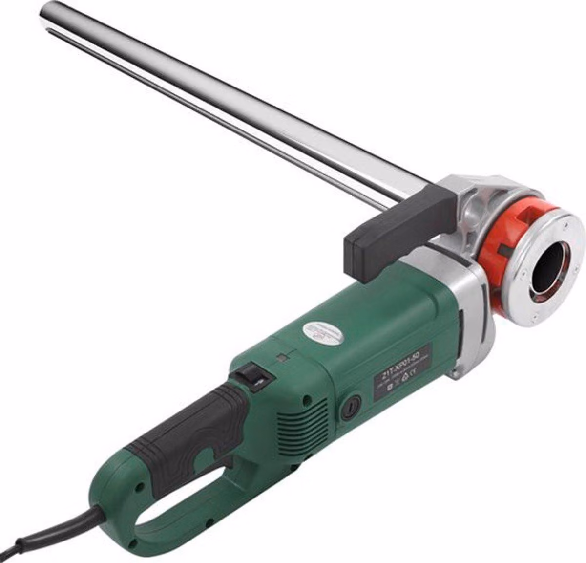 Macchina elettrica per filettatura tubi - 2300 W - 6 matrici di diverse dimensioni - Alluminio e rame - Per la lavorazione di filettature su tubi