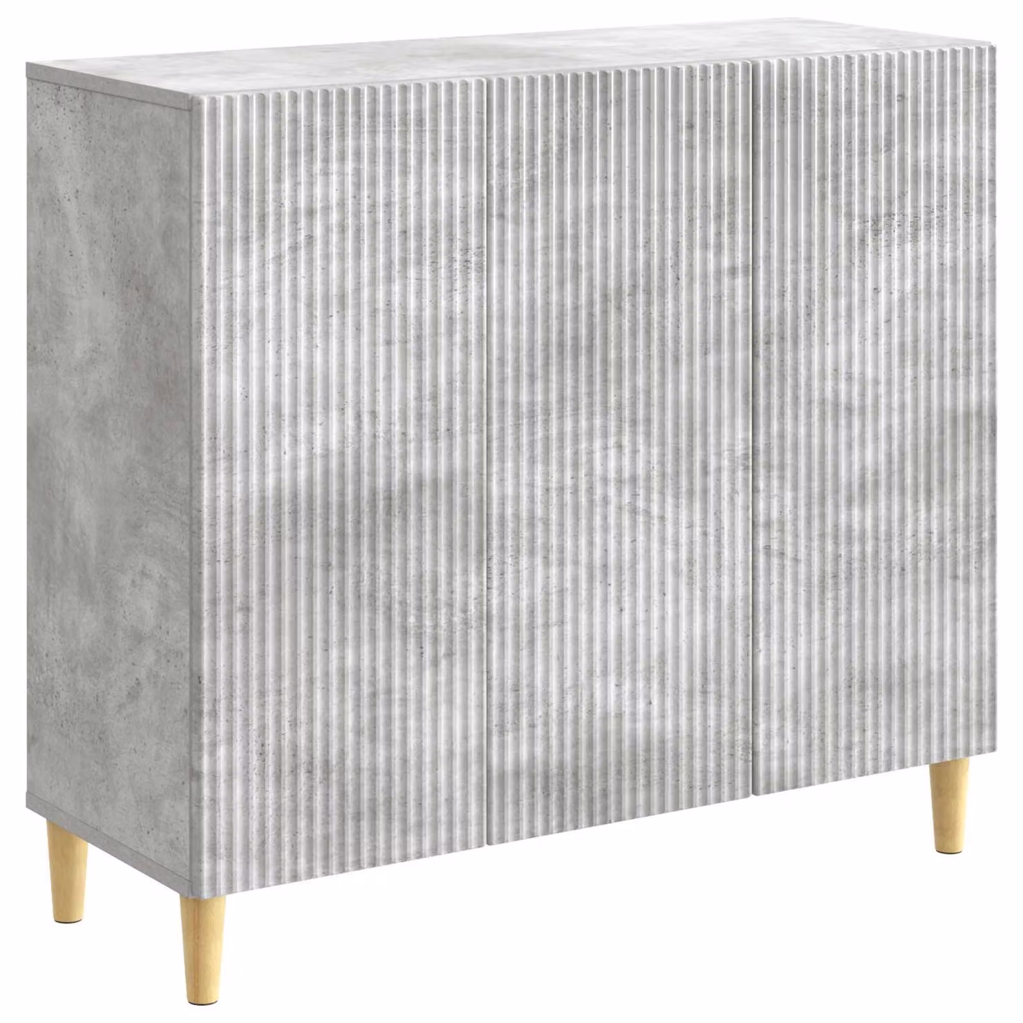 Credenza Grigio Cemento 89 x 34,5 x 80 cm Legno ingegnerizzato