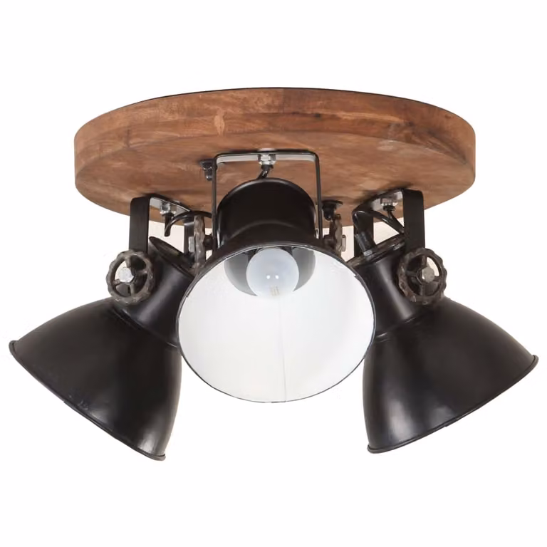 Lampada a Sospensione Industriale 25 W Nero 42x27 cm E27