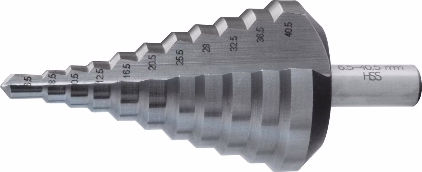 SW acciaio 82418L Punta a gradino HSS 6, 5-40, 5 mm HSS