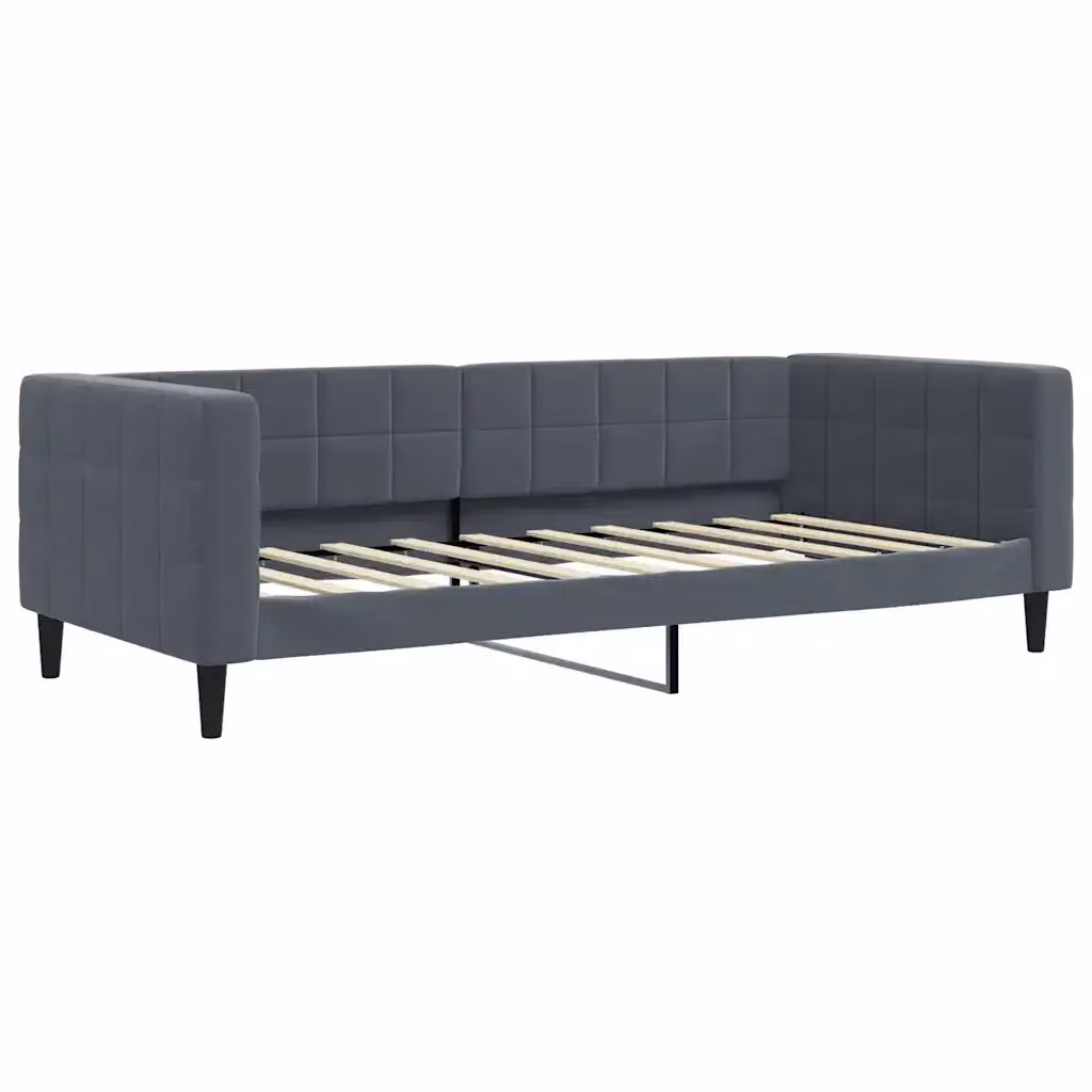 Letto moderno vidaXL imbottito grigio per soggiorno o camera da letto – 2