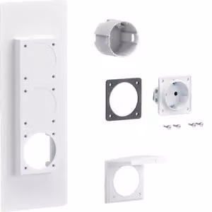 Flangia di uscita della presa universZ 1x presa Schuko (ZY01SD)
