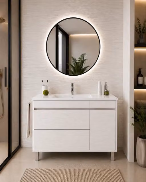 Mobile bagno con lavabo ORIGENBATH CAPRERA senza specchio 60x35 cm bianco nordico