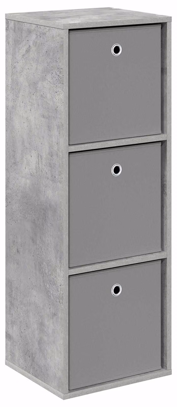 Credenza con cassetto Grigio cemento 35 x 32 x 99,5 cm