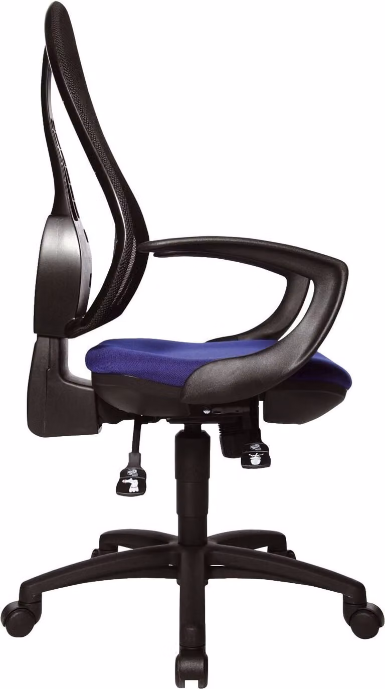 Topstar® OP200G26 Bandscheiben-Drehstuhl Open Point® SY ohne Armlehnen blau