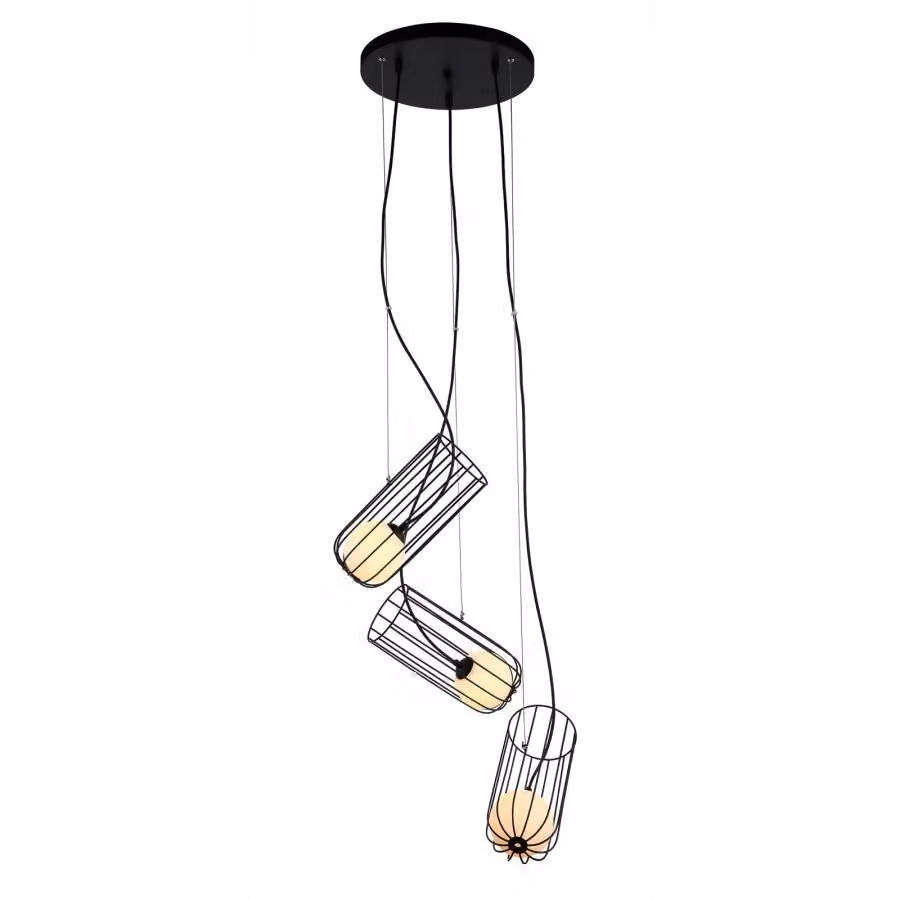 Italux Coco lampadario moderno nero MDM-3941/3 BK