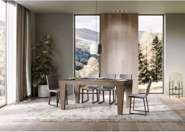 Tavolo allungabile Spimbo Premium ITAMOBY colore marrone con meccanismo telescopico