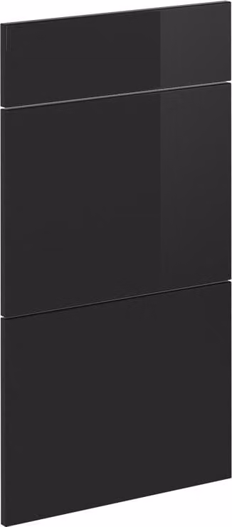 Frontale cucina Vicco R-Line Nero lucido 39.6 x 70.4 cm frontale del mobile per mobile base con cassetti, Model 40921
