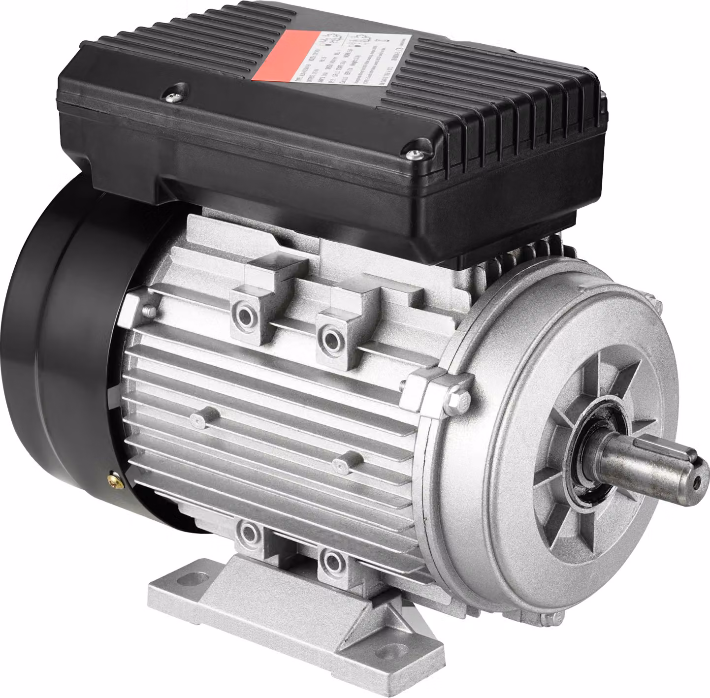 Motore elettrico SucceBuy, motore per compressore d'aria, monofase, 5,45 A, 220-240 V, 0,75 kW, 1400 giri/min, telaio 80 B3, albero scanalato da 19 mm, rotazione oraria/antioraria per macchine agricole e attrezzature generiche