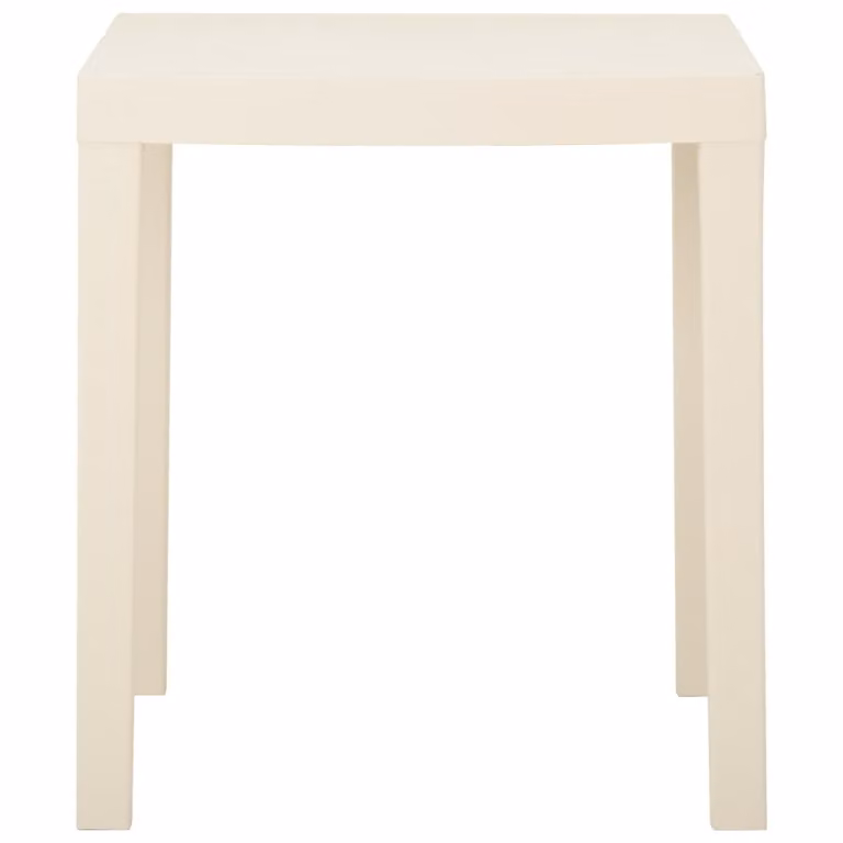 vidaXL Tavolo da giardino bianco 79x65x72 cm plastica