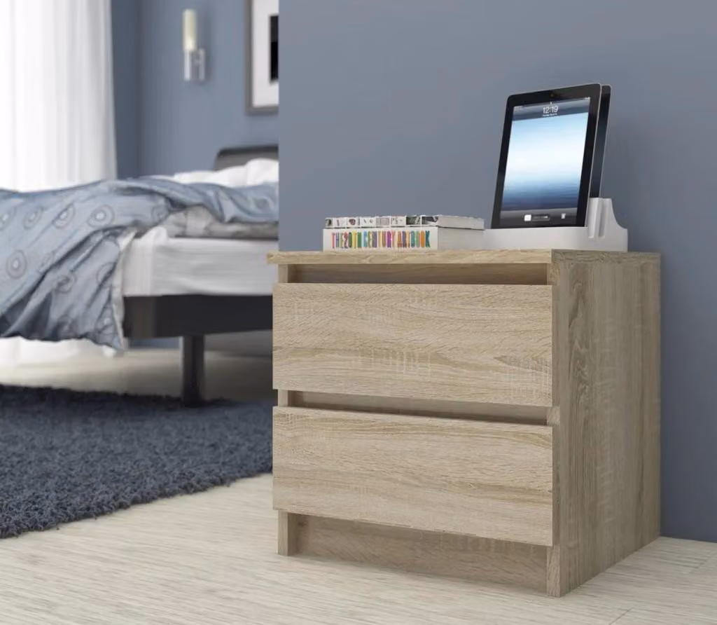 Comodino pratico YMARIN - rovere sonoma