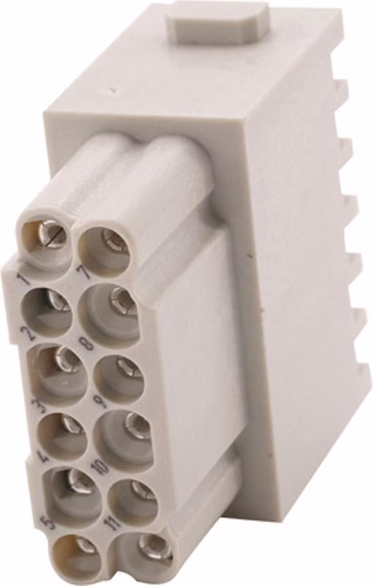 HARTING Han DD modulo inserto femmina (F) connessione Quick-Lock, 12 poli 250 V, 10 A - 1 pezzo
