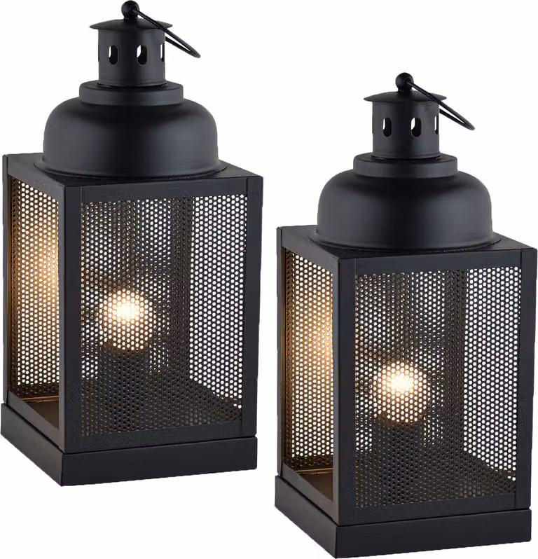 set di 2 lampade moderne Lampada da tavolo Lampada da comodino Ceed Black