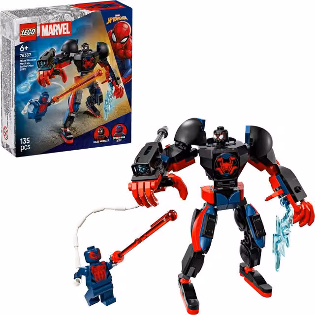Lego Marvel Mech Miles Morales vs Spiderman 2099 Multicolore