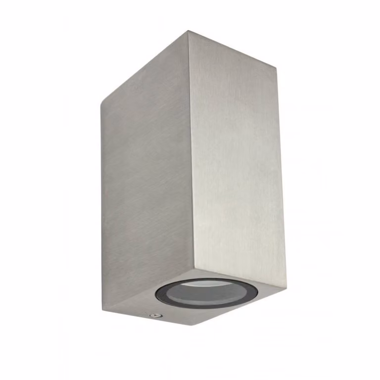 Lampada da parete per esterni 2xGU10 alluminio spazzolato IP44 SU-MA Mini 5002 BR