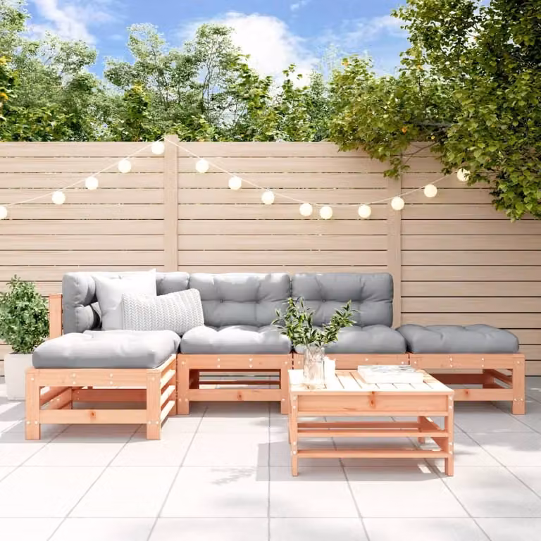 Maison Exclusive - Set da giardino da 6 pezzi in legno massello di douglasia