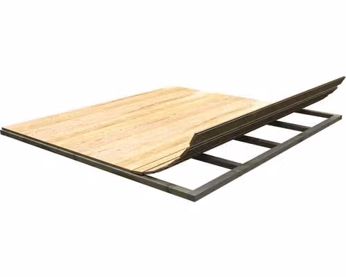 Pavimento Karibu, dimensioni zoccolo 242x183 cm, naturale