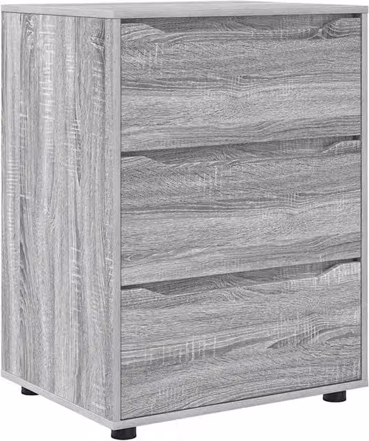 Armadio portaoggetti dal design minimalista con cassetti 60 x 48 x 81 cm in legno ingegnerizzato grigio sonoma 02_0054637